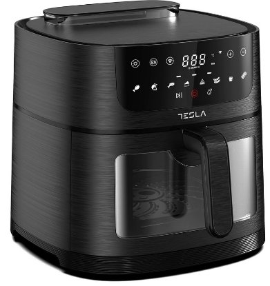 Friteza na vrući zrak TESLA AF810BGW, kuhanje na pari, 1800W, crna