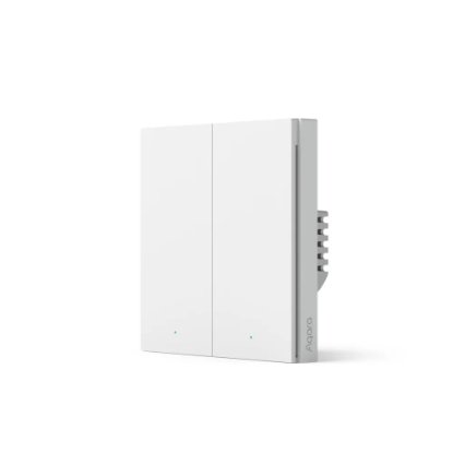 Pametni dupli zidni prekidač AQARA Smart Wall Switch H1, s neutralnom žicom, bijeli