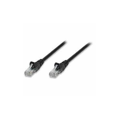 Kabel INTELLINET, patch CAT5e, U/UTP, crni, 10m