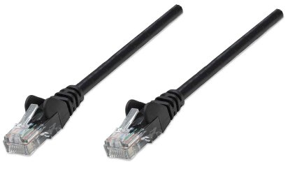 Kabel INTELLINET, patch CAT6, U/UTP, crni, 5m