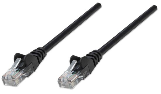 Kabel INTELLINET, patch CAT6, U/UTP, crni, 5m