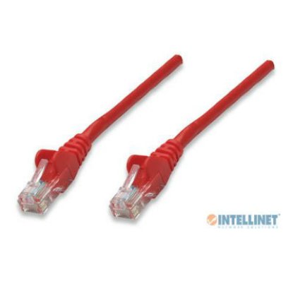 Kabel INTELLINET, patch CAT6, U/UTP, crveni, 0.5m