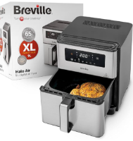 Friteza na vrući zrak BREVILLE Halo VDF131X, XL 9L, 1700W, siva