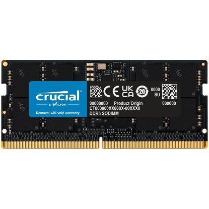 Memorija SO-DIMM PC-44800, 16GB, CRUCIAL CT16G56C46S5, DDR5 5600MHz