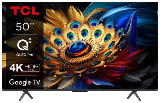 IZLOŽBENI - QLED TV 50" TCL 50C655, Android TV, 4K UHD, DVB-T2/C/S2, HDMI, Wi-Fi, USB, BT, energetski razred F