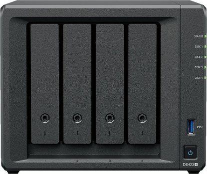 SYNOLOGY DS423+ DiskStation 4-bay NAS server, 2.5"/3.5" HDD/SSD, Wake on LAN/WAN, 2GB, G-LAN, 2x USB 3.2