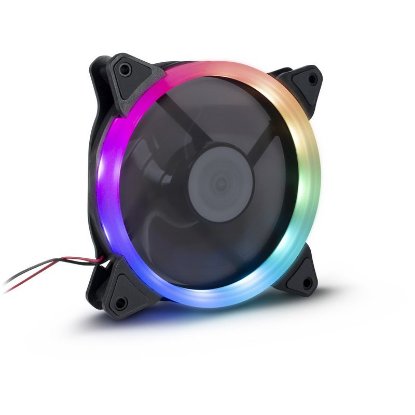 Ventilator INTER-TECH RS-051 ARGUS RGB LED, 120mm, 1200 obr./min, LED, crni