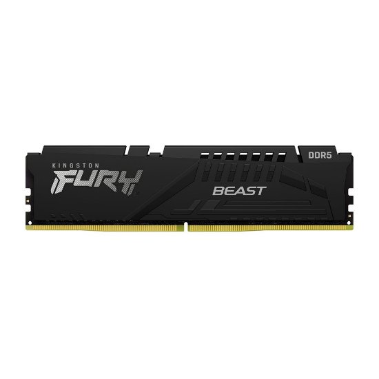Memorija PC-44800, 64GB, KINGSTON Fury Beast Black KF556C40BBK2-64, XMP, DDR5 5600MHz, 2x32GB