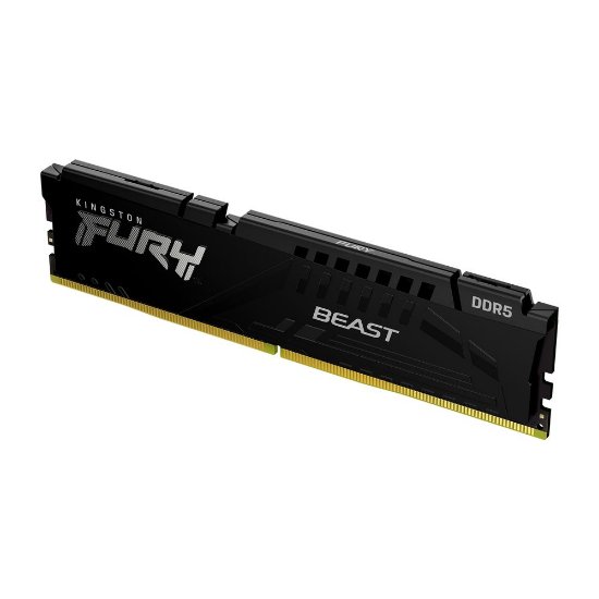 Memorija PC-44800, 64GB, KINGSTON Fury Beast Black KF556C40BBK2-64, XMP, DDR5 5600MHz, 2x32GB